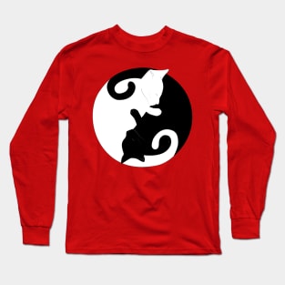 Cats Yin Yang Long Sleeve T-Shirt